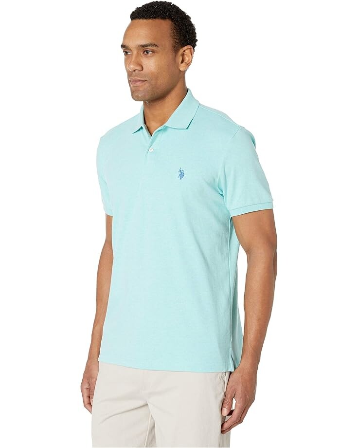 Поло U.S. POLO ASSN. Solid Interlock Polo, цвет Jade Green Heather
Поло U.S. POLO ASSN. Solid Interlock Polo, цвет Jade Green Heather