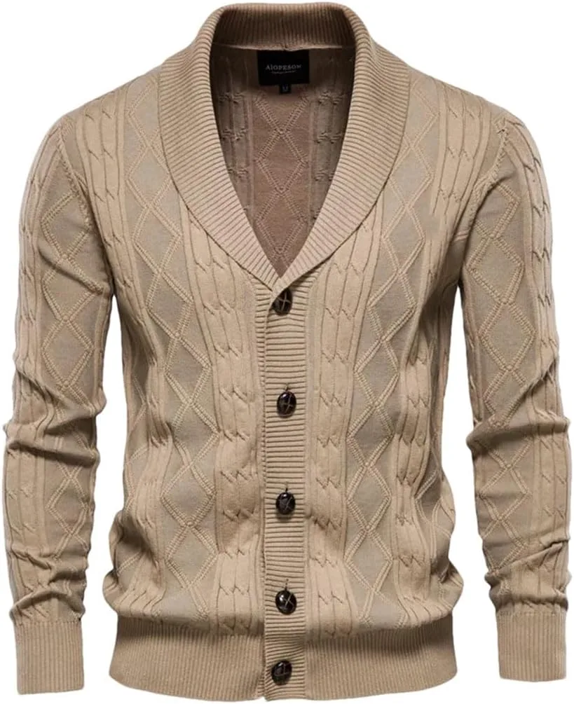 Мужской кардиган Casual Single Breasted Solid Color Cotton Argyle
Мужской кардиган Casual Single Breasted Solid Color Cotton Argyle