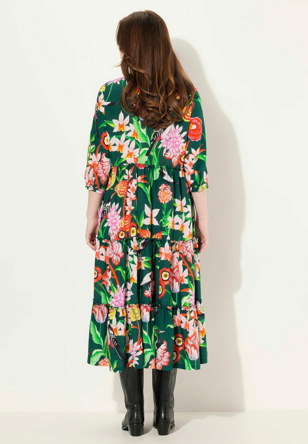 Платье-рубашка MIXED FLORAL PRINT 3/4 SLEEVE Ulla Popken, зеленый
Платье-рубашка MIXED FLORAL PRINT 3/4 SLEEVE Ulla Popken, зеленый