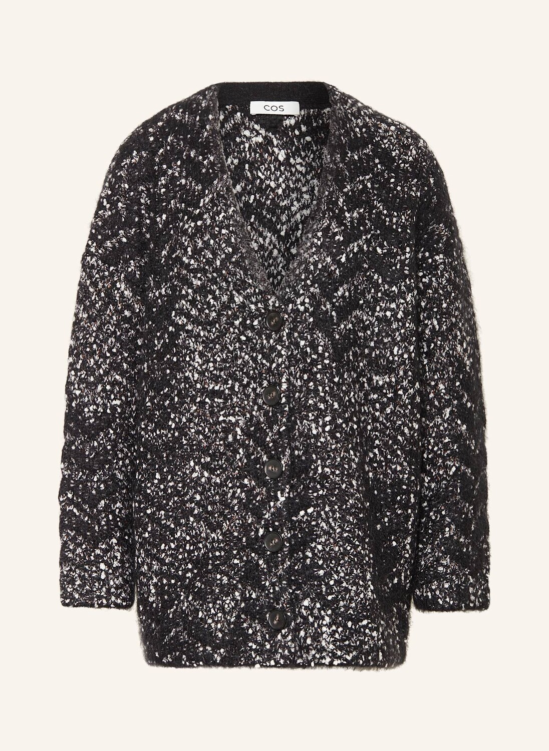Кардиган COS, черный/светло-серый
Кардиган COS, черный/светло-серый