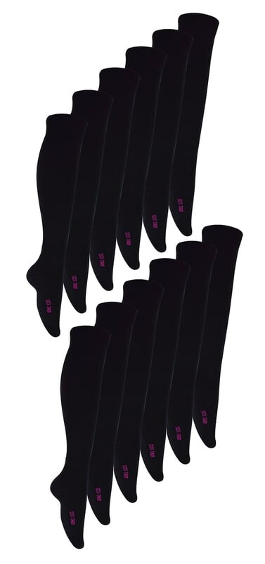 Мягкие и дышащие разноцветные длинные школьные носки Sock Snob, черный 
Мягкие и дышащие разноцветные длинные школьные носки Sock Snob, черный