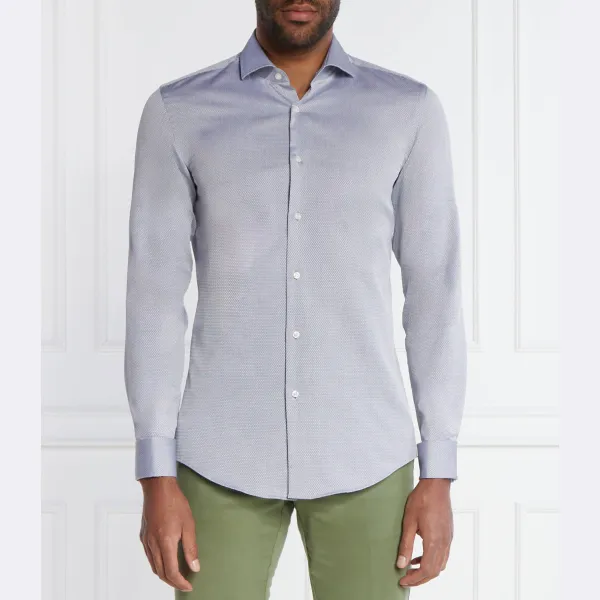 Узкая рубашка с коротким рукавом Boss, синий
Узкая рубашка с коротким рукавом Boss, синий