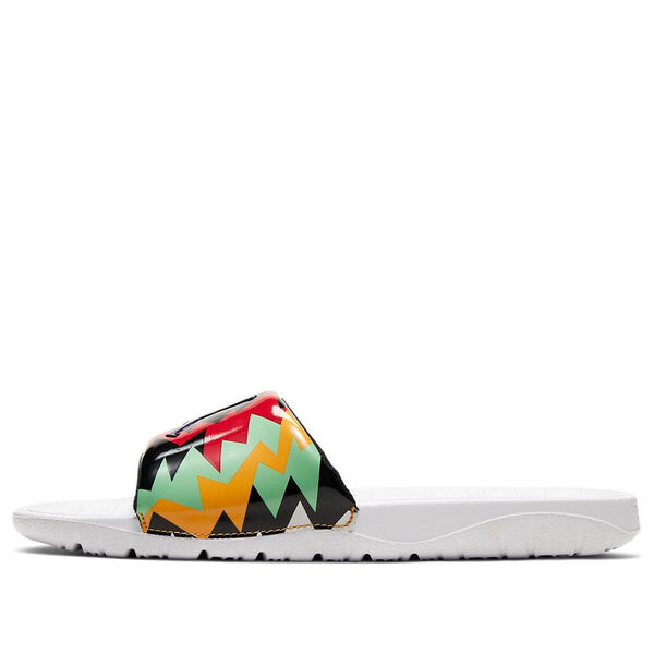 Тапочки break slide 'white multi-color' Air Jordan, белый 
Тапочки break slide 'white multi-color' Air Jordan, белый