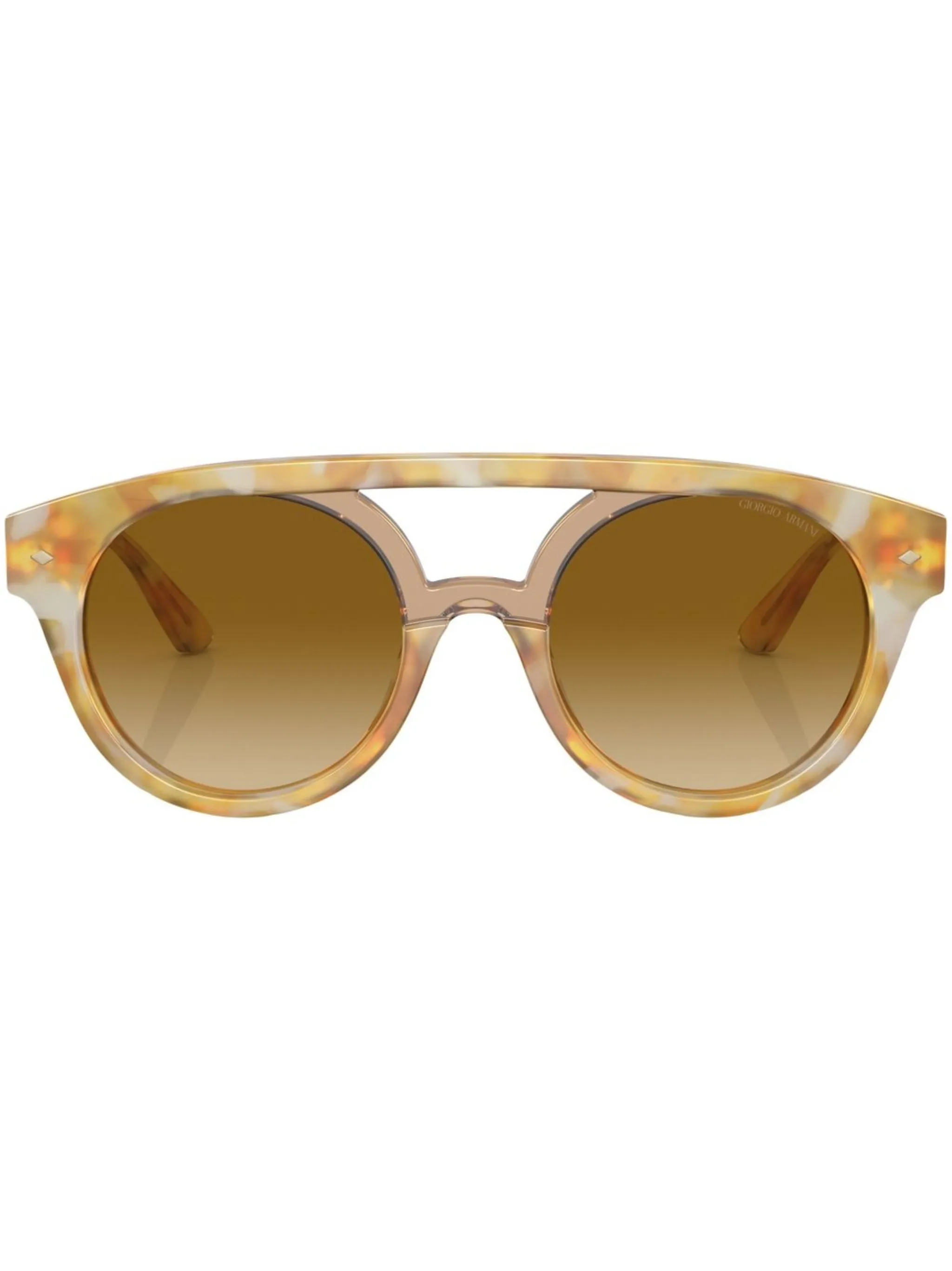 Очки в круглой оправе черепаховой расцветки Giorgio Armani, желтый
Очки в круглой оправе черепаховой расцветки Giorgio Armani, желтый