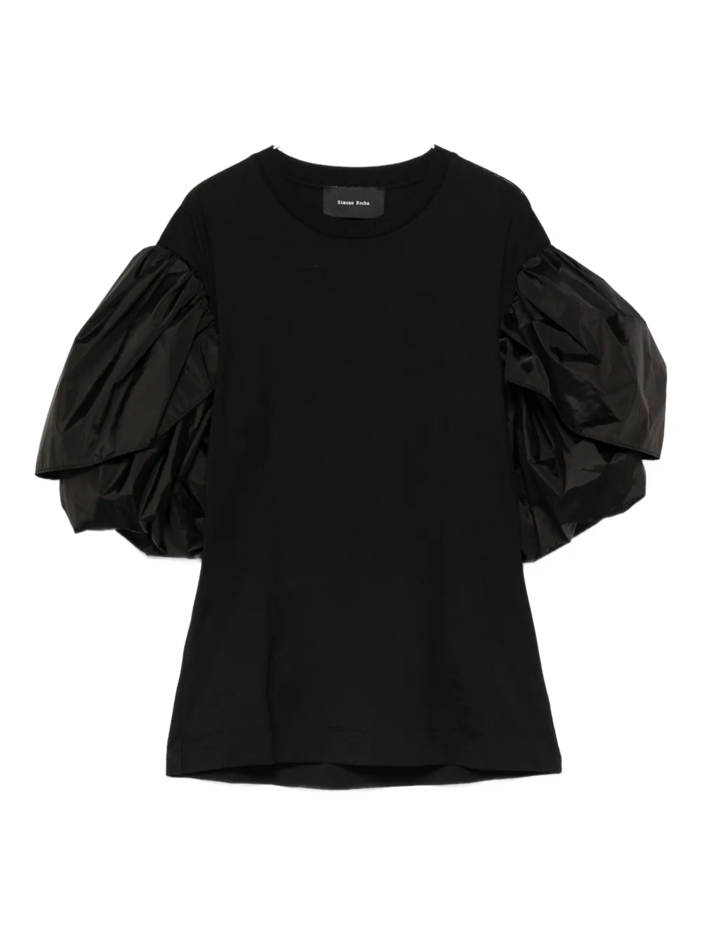 Футболка с оборками на рукавах Simone Rocha, черный
Футболка с оборками на рукавах Simone Rocha, черный