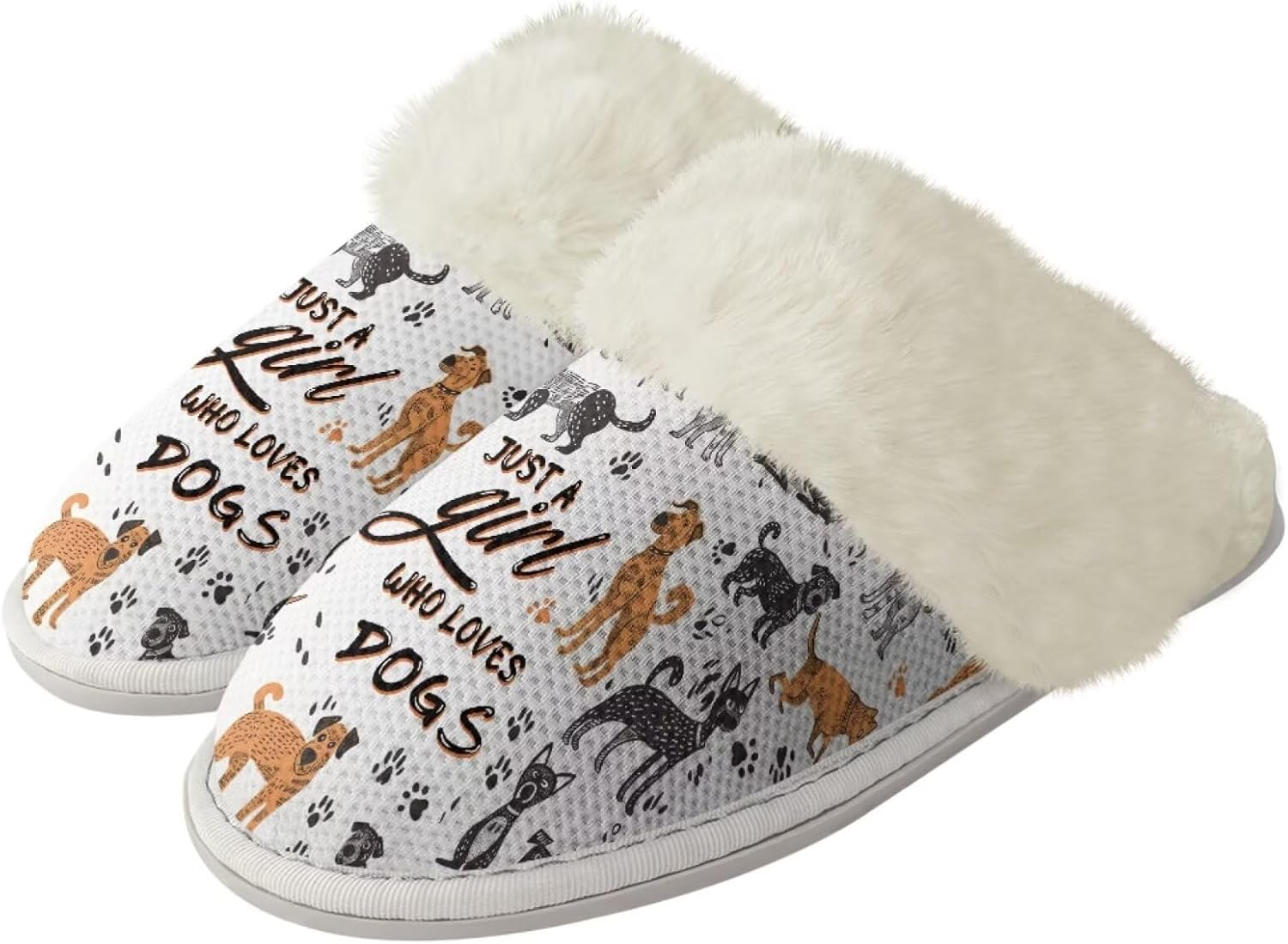 Домашние тапочки Watdotory для женщин и мужчин, зимние, с закрытым носком, теплые, на плоской подошве, унисекс, повседневные, дышащие, мягкие плюшевые, для ванной и дома, Dog Pattern
Домашние тапочки Watdotory для женщин и мужчин, зимние, с закрытым носком, теплые, на плоской подошве, унисекс, повседневные, дышащие, мягкие плюшевые, для ванной и дома, Dog Pattern