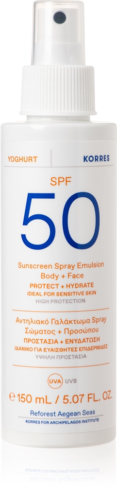 Солнцезащитный спрей-йогурт, солнцезащитный лосьон для лица и тела Korres, spf 50+ 150 мл
Солнцезащитный спрей-йогурт, солнцезащитный лосьон для лица и тела Korres, spf 50+ 150 мл