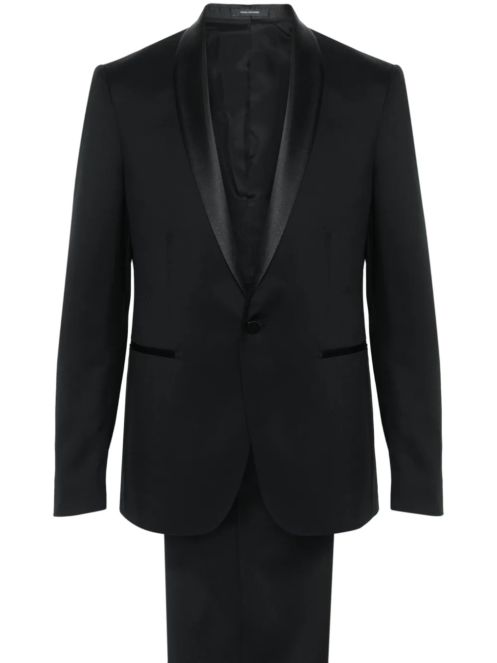 Шерстяной костюм с однобортным пиджаком TAGLIATORE, черный
Шерстяной костюм с однобортным пиджаком TAGLIATORE, черный