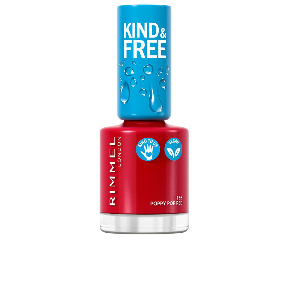 Лак для ногтей Kind & free nail polish Rimmel london, 8 мл, 156-poppy pop red
Лак для ногтей Kind & free nail polish Rimmel london, 8 мл, 156-poppy pop red
