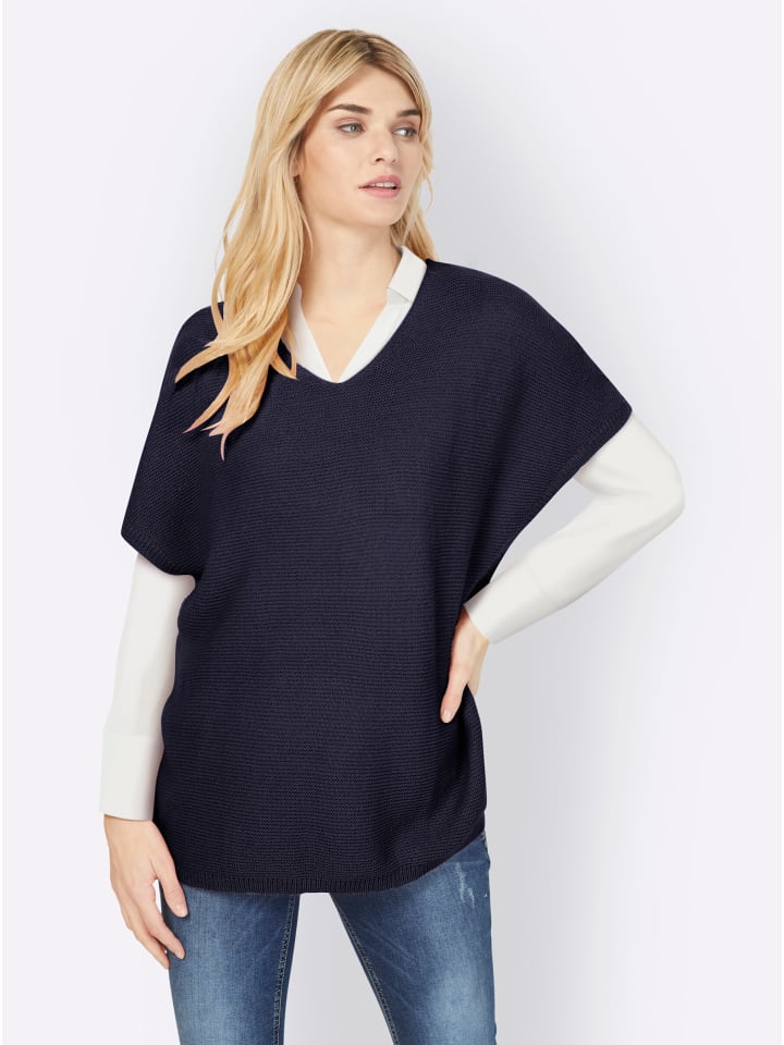 Heine Длинный пуловер темно-синего цвета
Heine Длинный пуловер темно-синего цвета