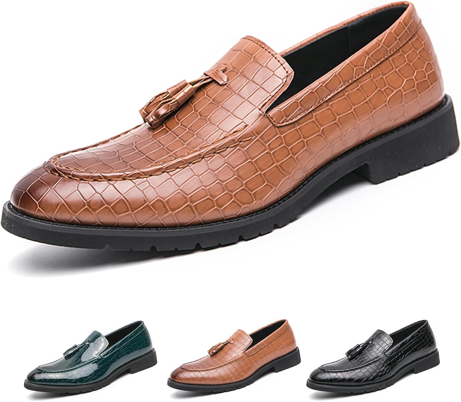 Мужские модные лоферы с принтом под крокодиловую кожу, кисточками, острым носком, без шнурков, низкие кожаные лоферы, деловые, свадебные, вечерние туфли, оксфорды Optigard, коричневый
Мужские модные лоферы с принтом под крокодиловую кожу, кисточками, острым носком, без шнурков, низкие кожаные лоферы, деловые, свадебные, вечерние туфли, оксфорды Optigard, коричневый