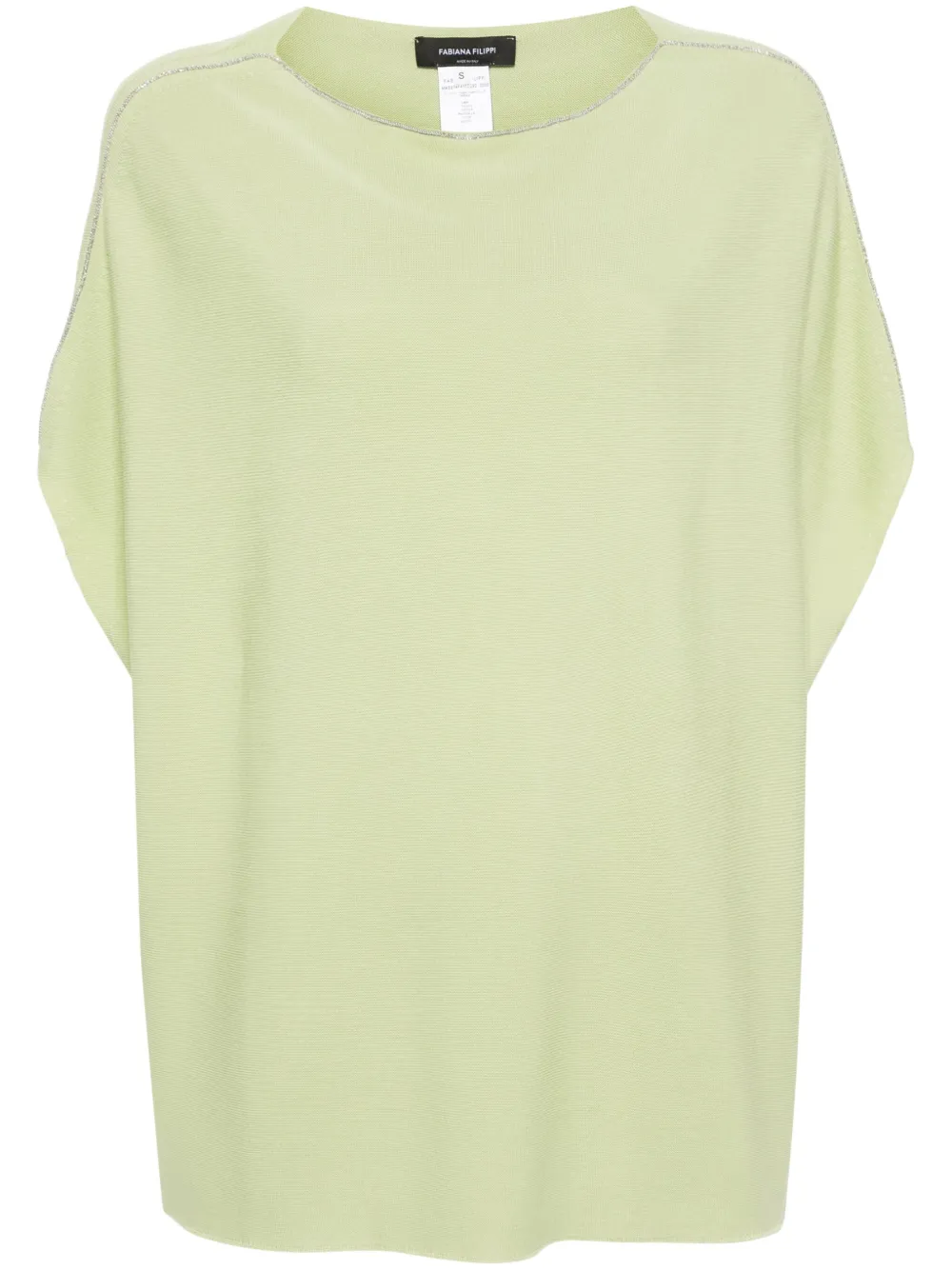 Декорированный свитер без рукавов Fabiana Filippi, зеленый
Декорированный свитер без рукавов Fabiana Filippi, зеленый