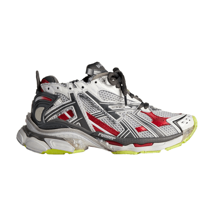 Кроссовки Balenciaga Runner Sneaker 'Black White Red Fluo Yellow' 2022, белый 
Кроссовки Balenciaga Runner Sneaker 'Black White Red Fluo Yellow' 2022, белый