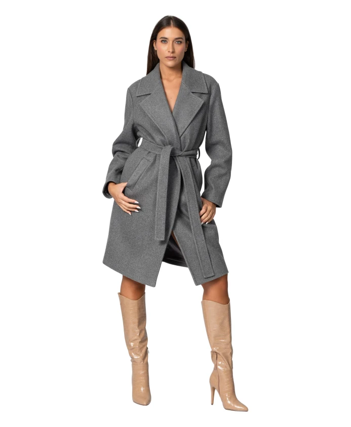 Роскошное, мягкое пальто длиной до колена. Kocca, серый
Роскошное, мягкое пальто длиной до колена. Kocca, серый