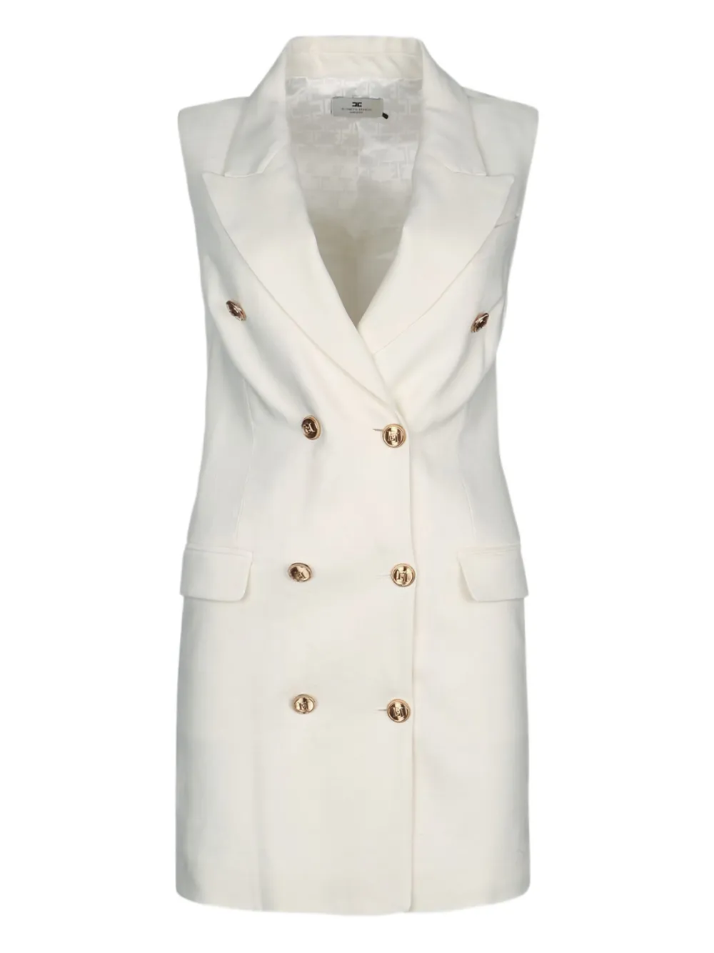 Платье-блейзер без рукавов Elisabetta Franchi, нейтральный
Платье-блейзер без рукавов Elisabetta Franchi, нейтральный