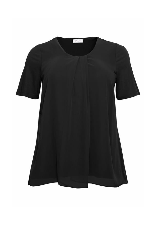 Блузка-Рубашка в многослойном образе Sheego, черный
Блузка-Рубашка в многослойном образе Sheego, черный