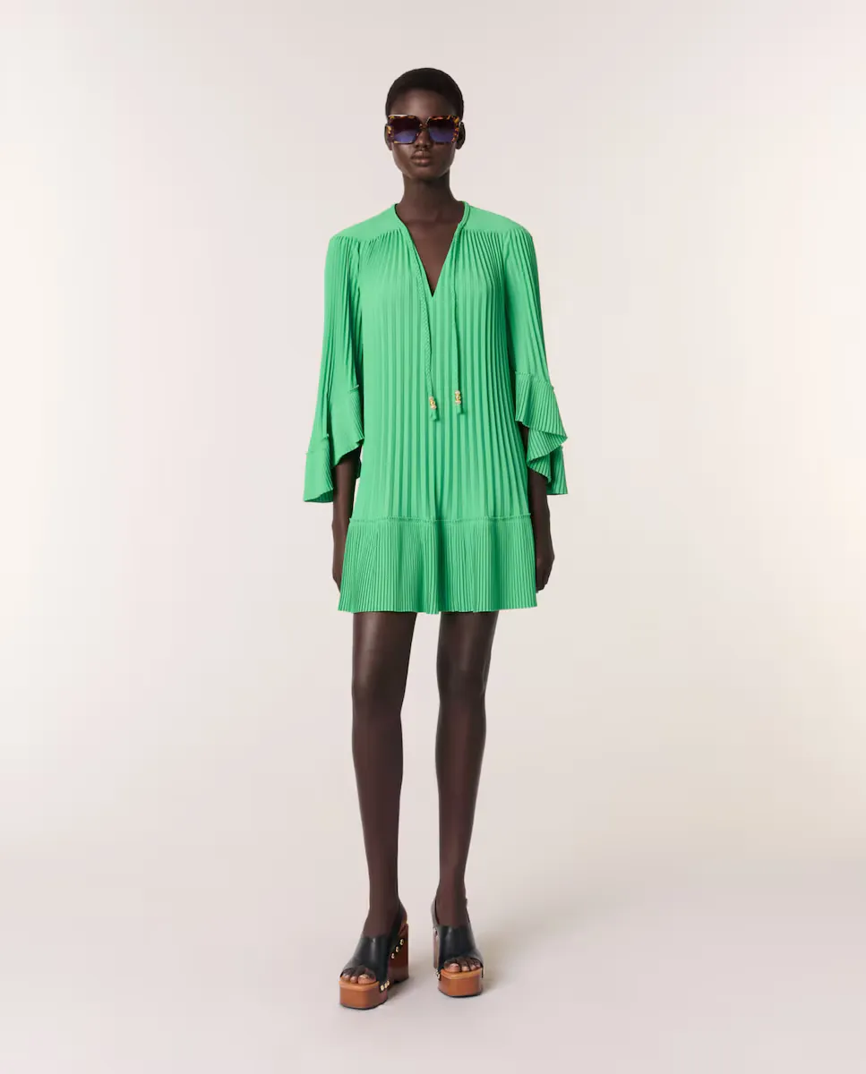 Короткое плиссированное платье Maje, зеленый
Короткое плиссированное платье Maje, зеленый