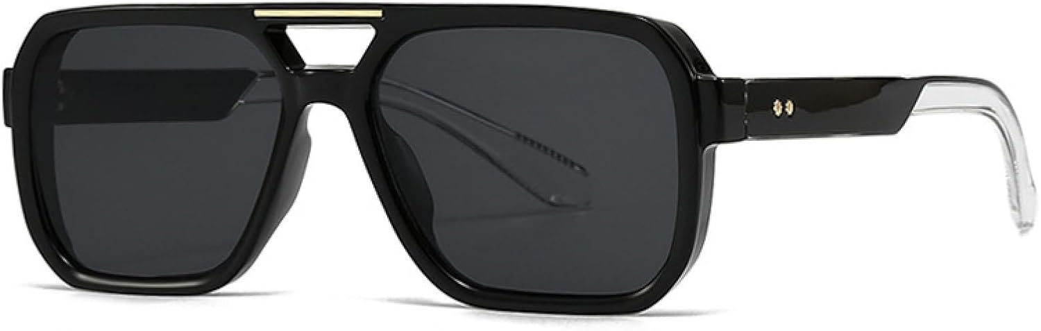 Модные солнцезащитные очки с двойной перемычкой для женщин, ретро-очки с заклепками, голубые солнцезащитные очки UV400 для мужчин, солнцезащитные очки с градиентной защитой для активного отдыха VVTWSSW, Black Clear Gray
Модные солнцезащитные очки с двойной перемычкой для женщин, ретро-очки с заклепками, голубые солнцезащитные очки UV400 для мужчин, солнцезащитные очки с градиентной защитой для активного отдыха VVTWSSW, Black Clear Gray