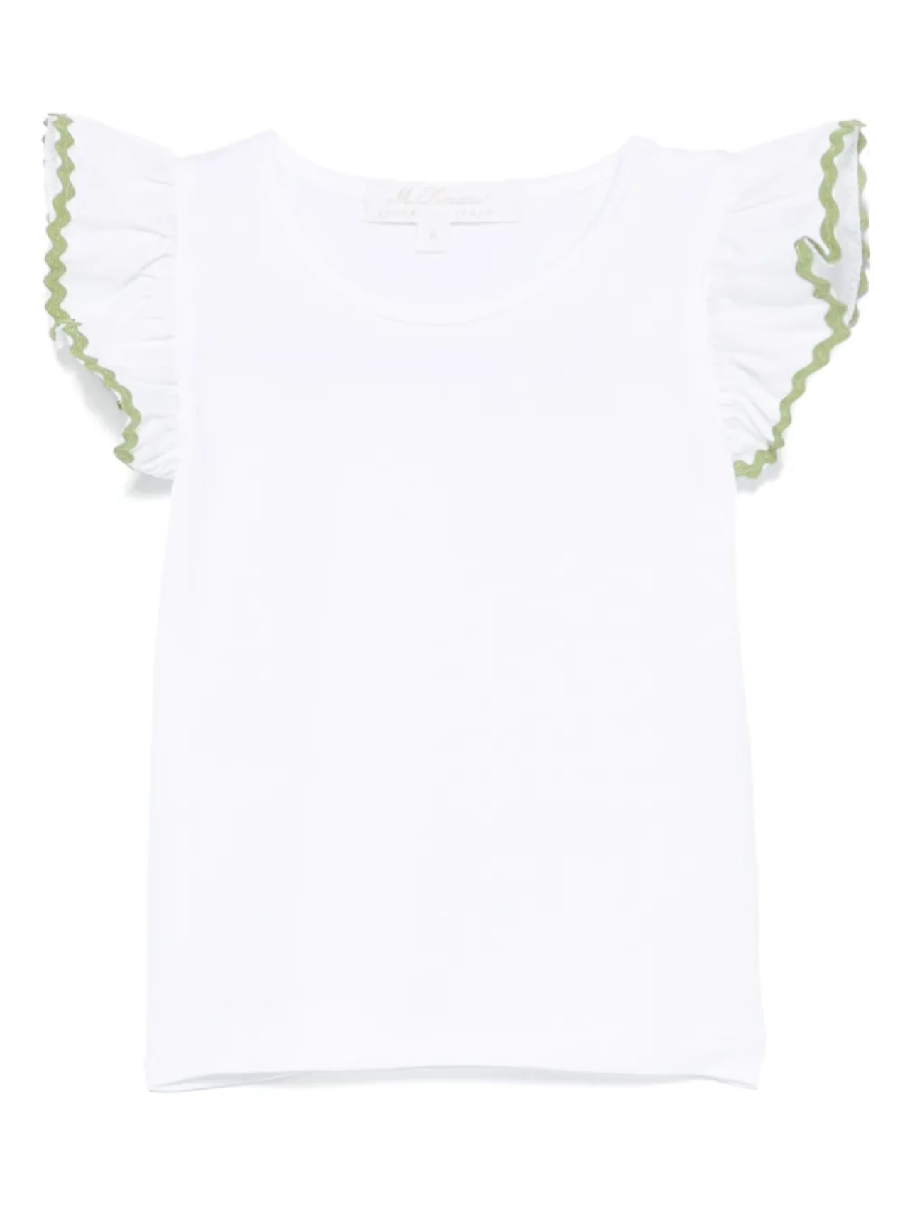 Mariella Ferrari топ с фестонами, белый 
Mariella Ferrari топ с фестонами, белый