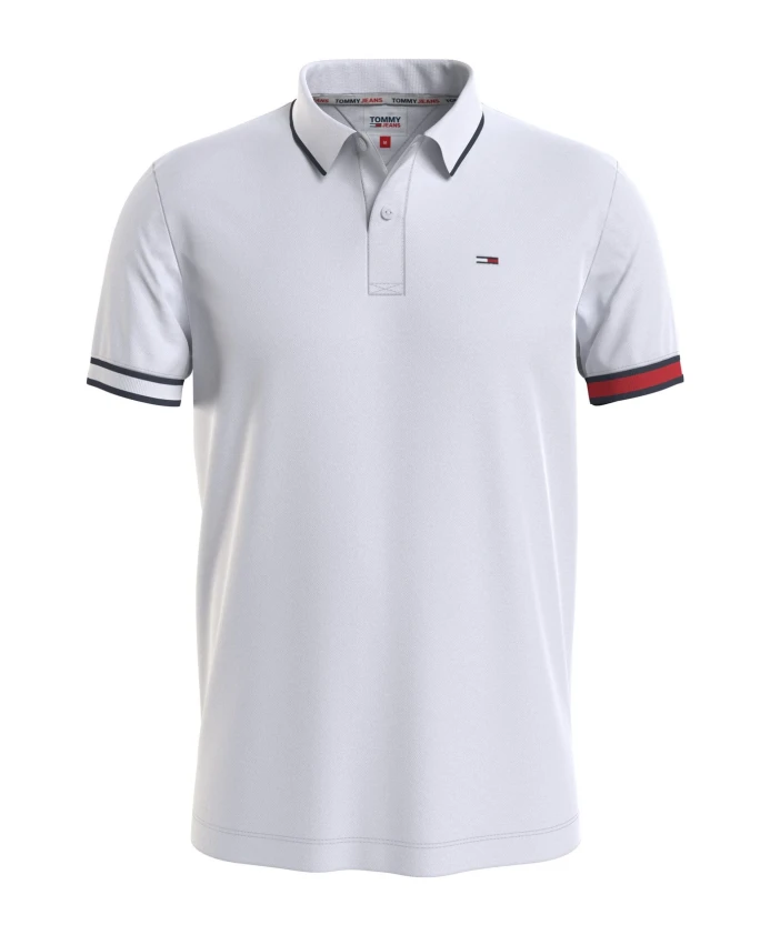 Рубашка-Поло из органического хлопка с красным флагом Tommy Jeans, белый
Рубашка-Поло из органического хлопка с красным флагом Tommy Jeans, белый