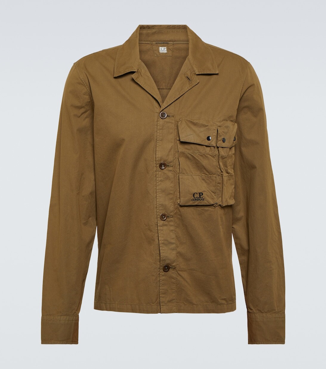 Верхняя рубашка из хлопкового габардина C.P. Company, коричневый
Верхняя рубашка из хлопкового габардина C.P. Company, коричневый