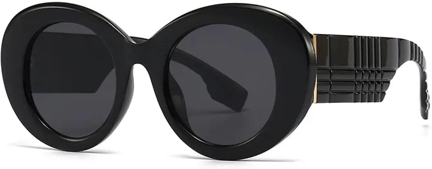 Большие круглые солнцезащитные очки в популярном стиле: полоски, конфетные цвета, панк, для женщин и мужчин, защита от УФ-излучения UV400 VVTWSSW, Black-black
Большие круглые солнцезащитные очки в популярном стиле: полоски, конфетные цвета, панк, для женщин и мужчин, защита от УФ-излучения UV400 VVTWSSW, Black-black