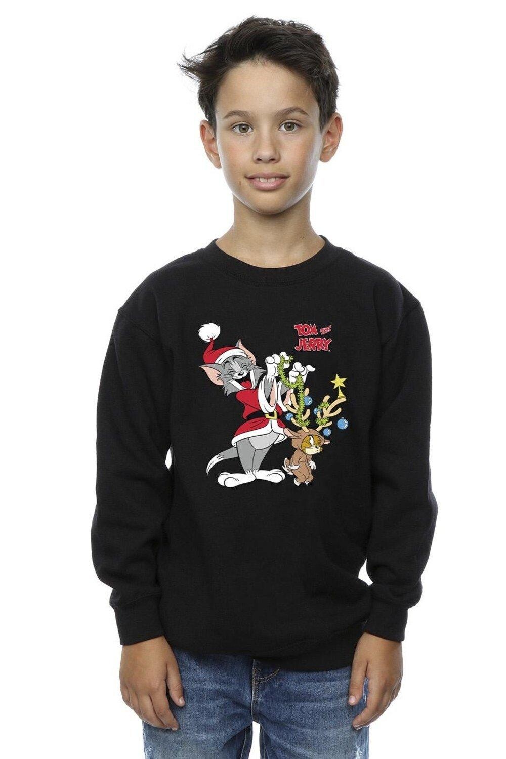 Толстовка с рождественским оленем Tom & Jerry, черный
Толстовка с рождественским оленем Tom & Jerry, черный