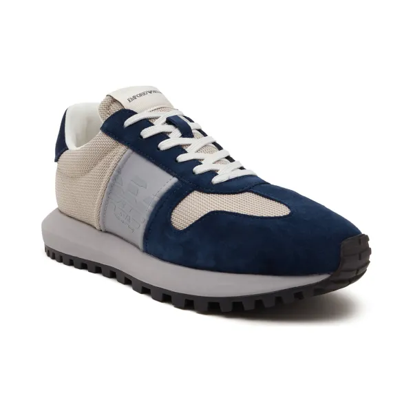 Кожаные кроссовки Emporio Armani, синий
Кожаные кроссовки Emporio Armani, синий