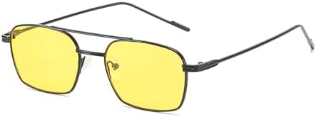 Солнцезащитные очки в оправе для женщин, защита от УФ-излучения UV400, золотисто-черные, ретро-солнцезащитные очки для мужчин, полностью металлические MTZJH, Black With Yellow
Солнцезащитные очки в оправе для женщин, защита от УФ-излучения UV400, золотисто-черные, ретро-солнцезащитные очки для мужчин, полностью металлические MTZJH, Black With Yellow