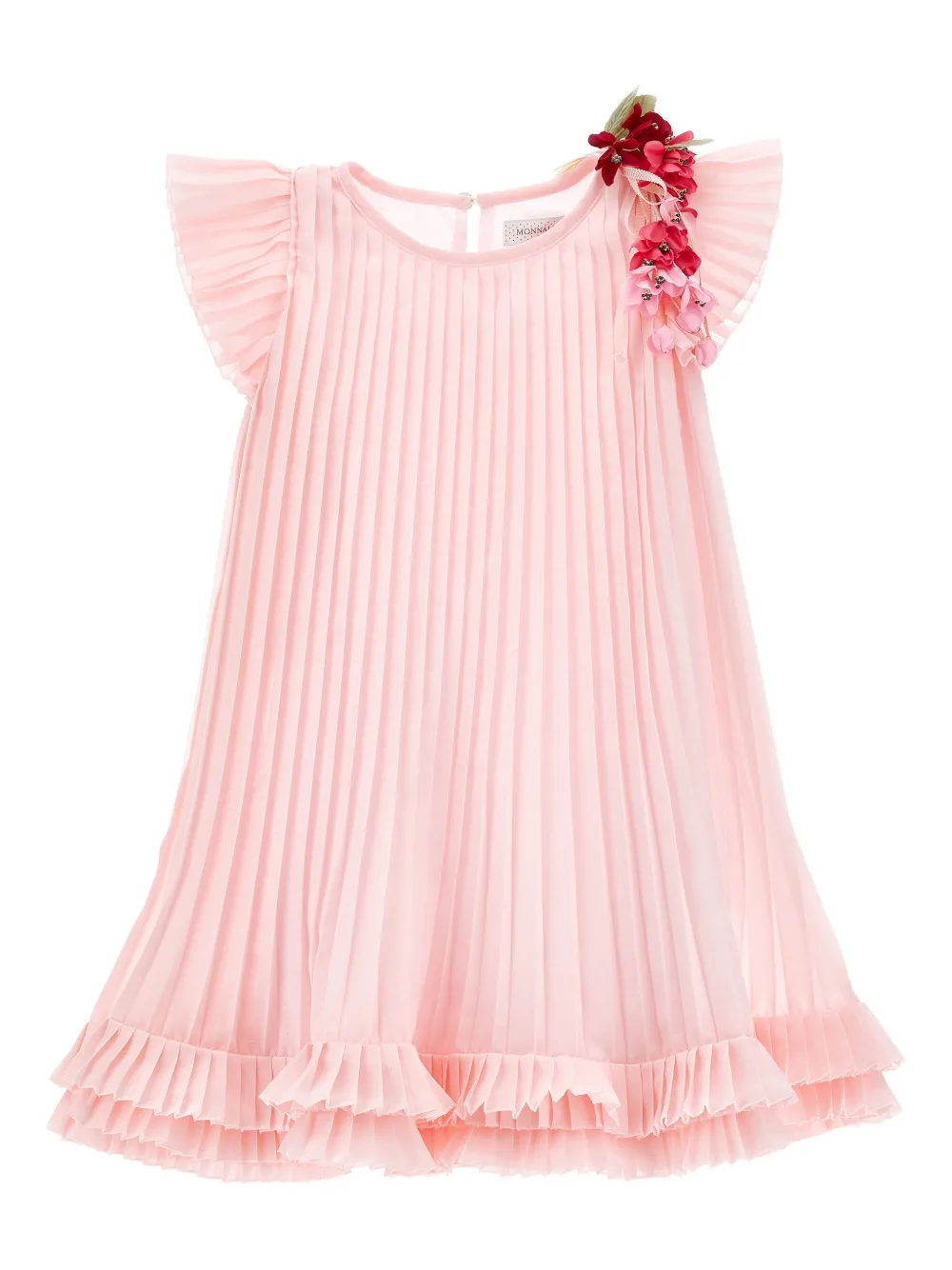 Плиссированное платье с цветочной аппликацией Monnalisa, розовый
Плиссированное платье с цветочной аппликацией Monnalisa, розовый