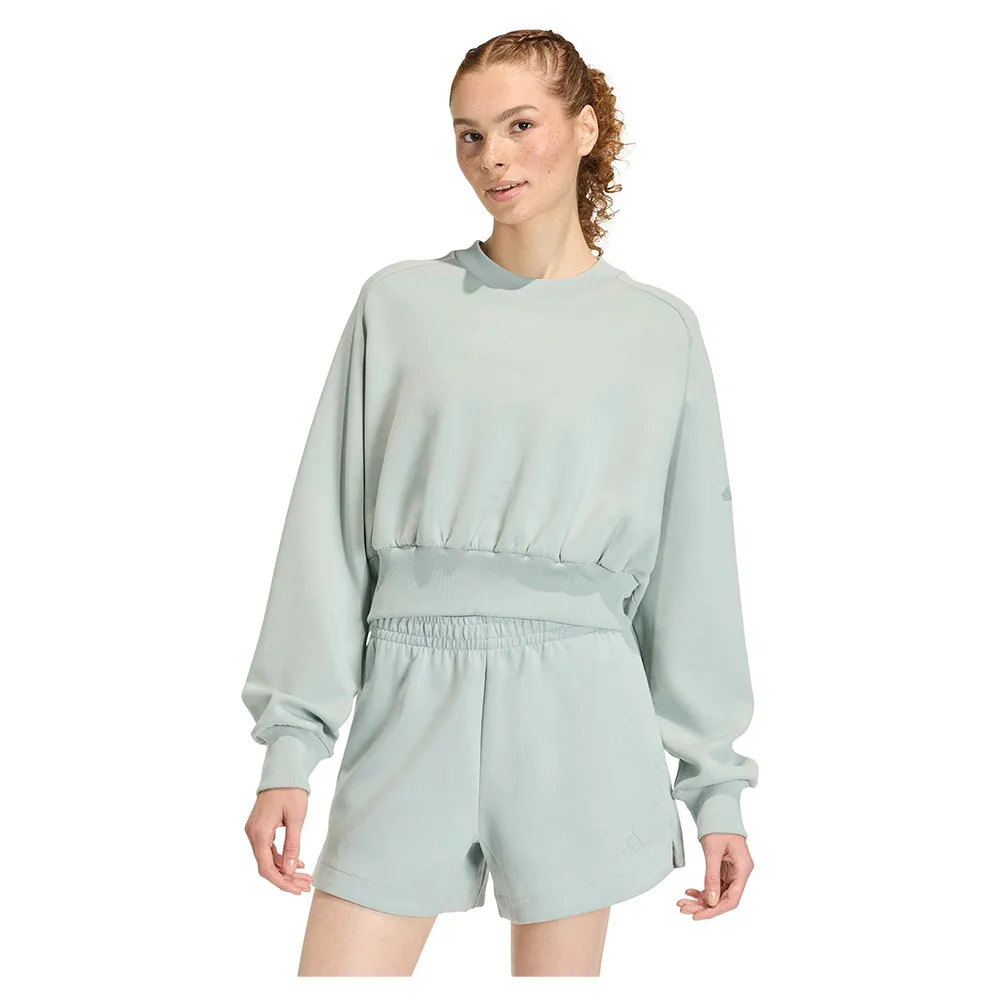 Свободная толстовка adidas Soft Lux, серый
Свободная толстовка adidas Soft Lux, серый