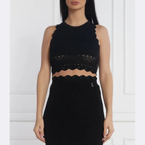 Укороченный топ Patrizia Pepe, черный
Укороченный топ Patrizia Pepe, черный