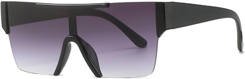 Солнцезащитные очки LVTFCO большого размера без оправы для женщин и мужчин, модные солнцезащитные очки, женские серебристые зеркальные очки с защитой от УФ-излучения UV400, Black-gray
Солнцезащитные очки LVTFCO большого размера без оправы для женщин и мужчин, модные солнцезащитные очки, женские серебристые зеркальные очки с защитой от УФ-излучения UV400, Black-gray