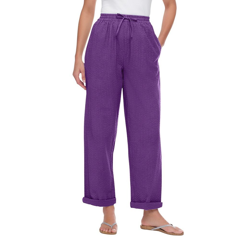 Женщина в женских брюках из жатого хлопка большого размера для миниатюрных размеров Woman Within, цвет Purple Orchid
Женщина в женских брюках из жатого хлопка большого размера для миниатюрных размеров Woman Within, цвет Purple Orchid