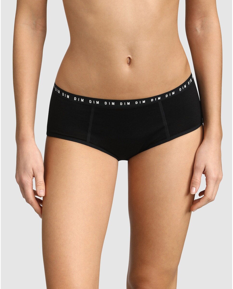 Моющиеся менструальные трусики Dim Protect с тяжелым течением и боксером Dim, черный
Моющиеся менструальные трусики Dim Protect с тяжелым течением и боксером Dim, черный