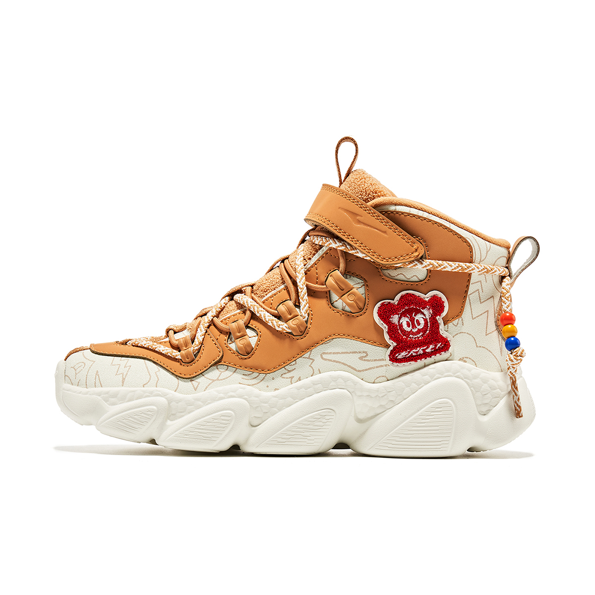 ERKE KIDS Кроссовки Battery Panda с высоким берцем, устойчивые к истиранию, цвета слоновой кости, карамельно-желтого и коричневого, детские
ERKE KIDS Кроссовки Battery Panda с высоким берцем, устойчивые к истиранию, цвета слоновой кости, карамельно-желтого и коричневого, детские