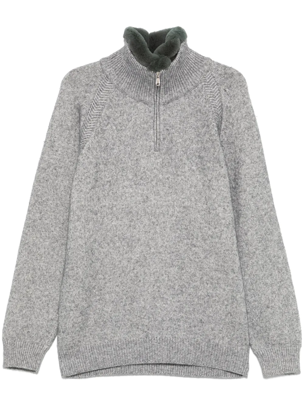 Свитер со съемным воротником Brioni, серый
Свитер со съемным воротником Brioni, серый