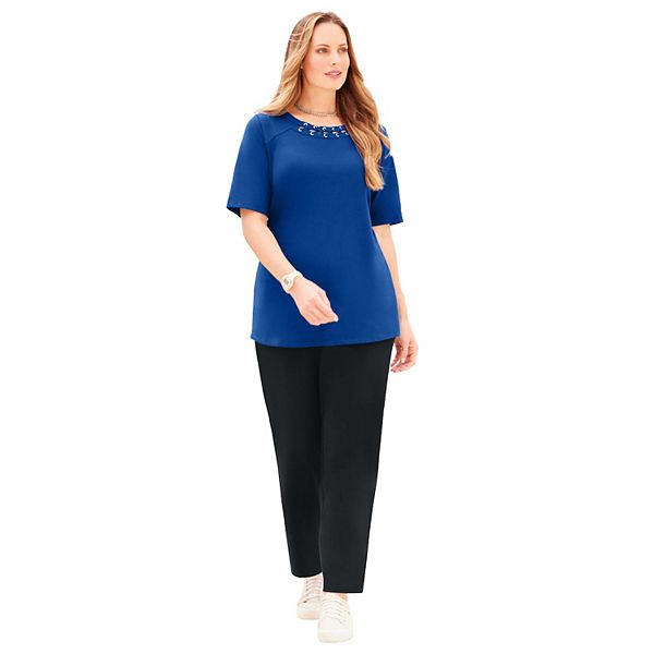 Женский топ с люверсами Suprema Studio Plus Size Catherines, Dark Sapphire
Женский топ с люверсами Suprema Studio Plus Size Catherines, Dark Sapphire