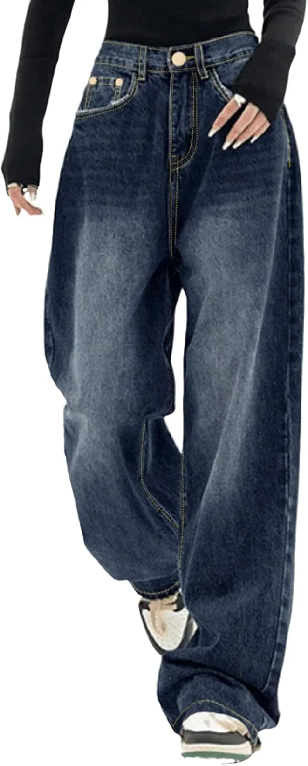 Джинсы Low Rise для женщин Loose Fit Straight Leg с карманами
Джинсы Low Rise для женщин Loose Fit Straight Leg с карманами