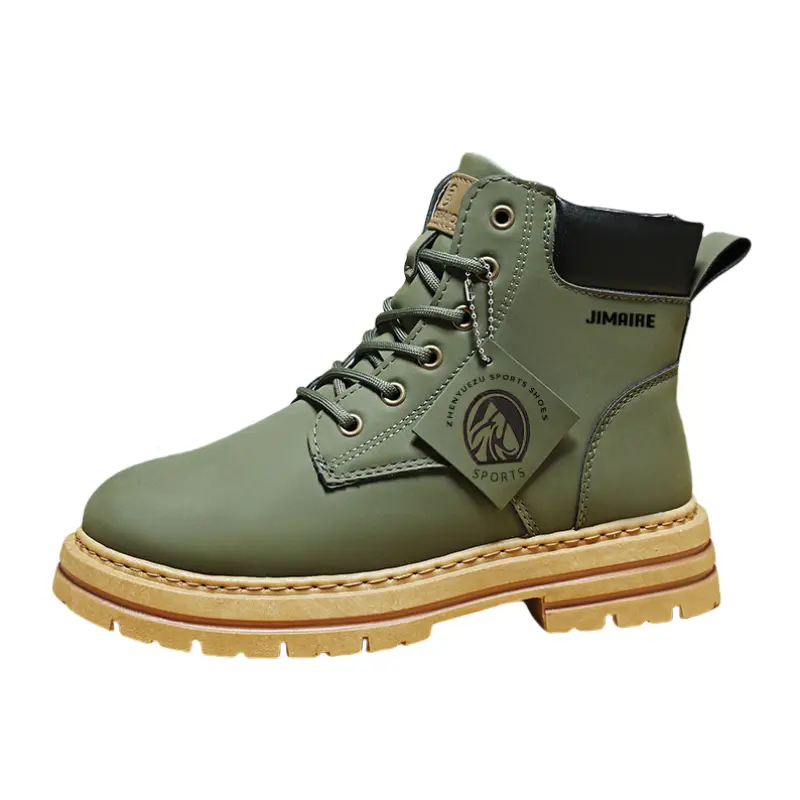 King Jinmai Зеленые короткие ботинки мартин, цвет Green
King Jinmai Зеленые короткие ботинки мартин, цвет Green