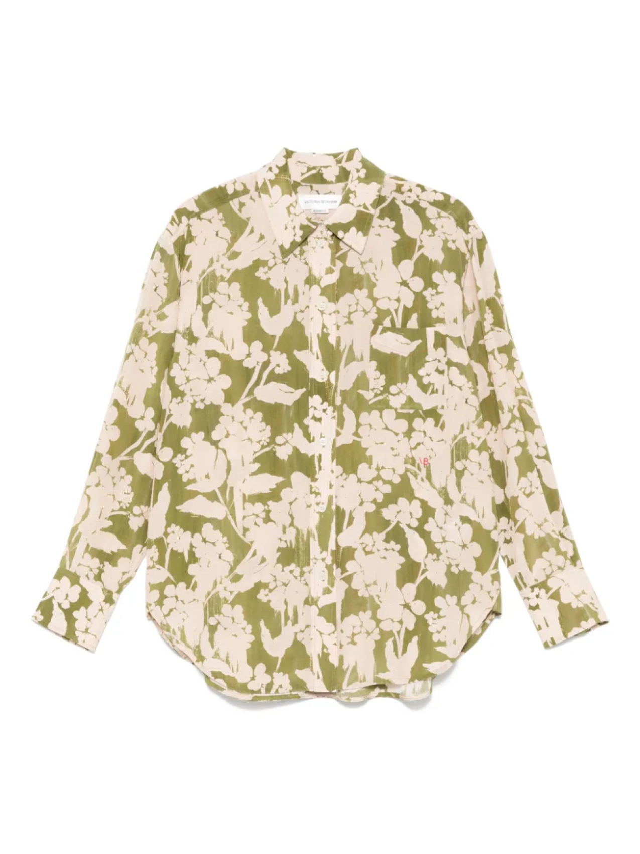 Рубашка с цветочным принтом Victoria Beckham, зеленый
Рубашка с цветочным принтом Victoria Beckham, зеленый