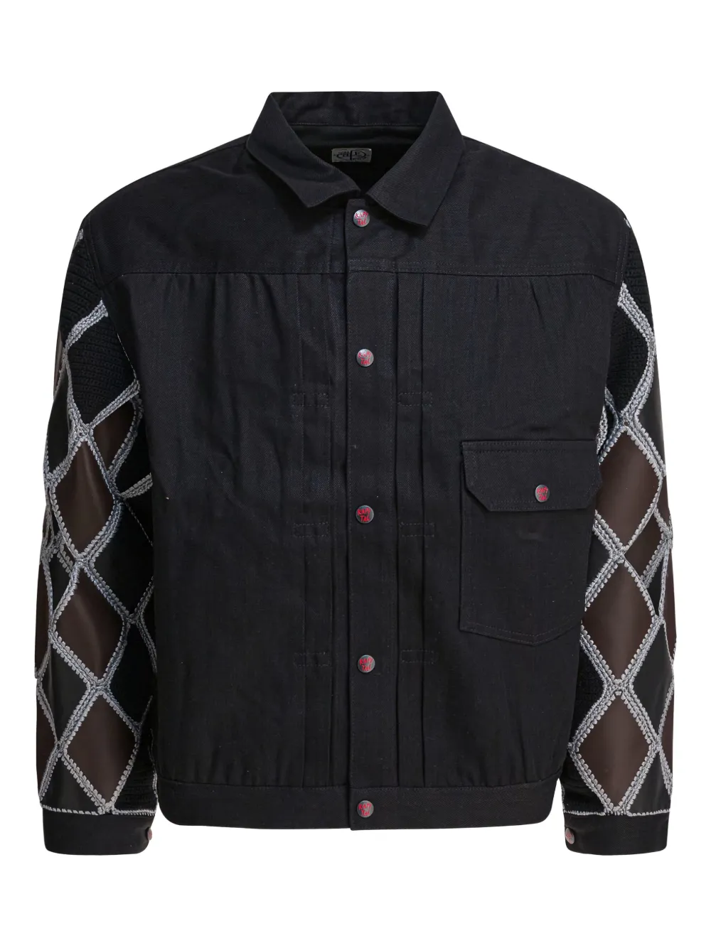 Хлопковая куртка с накладными карманами KAPITAL, черный
Хлопковая куртка с накладными карманами KAPITAL, черный