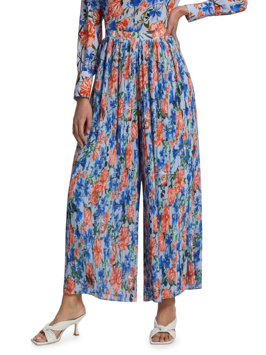 Плиссированные брюки Jasmine Elie Tahari, синий мульти
Плиссированные брюки Jasmine Elie Tahari, синий мульти