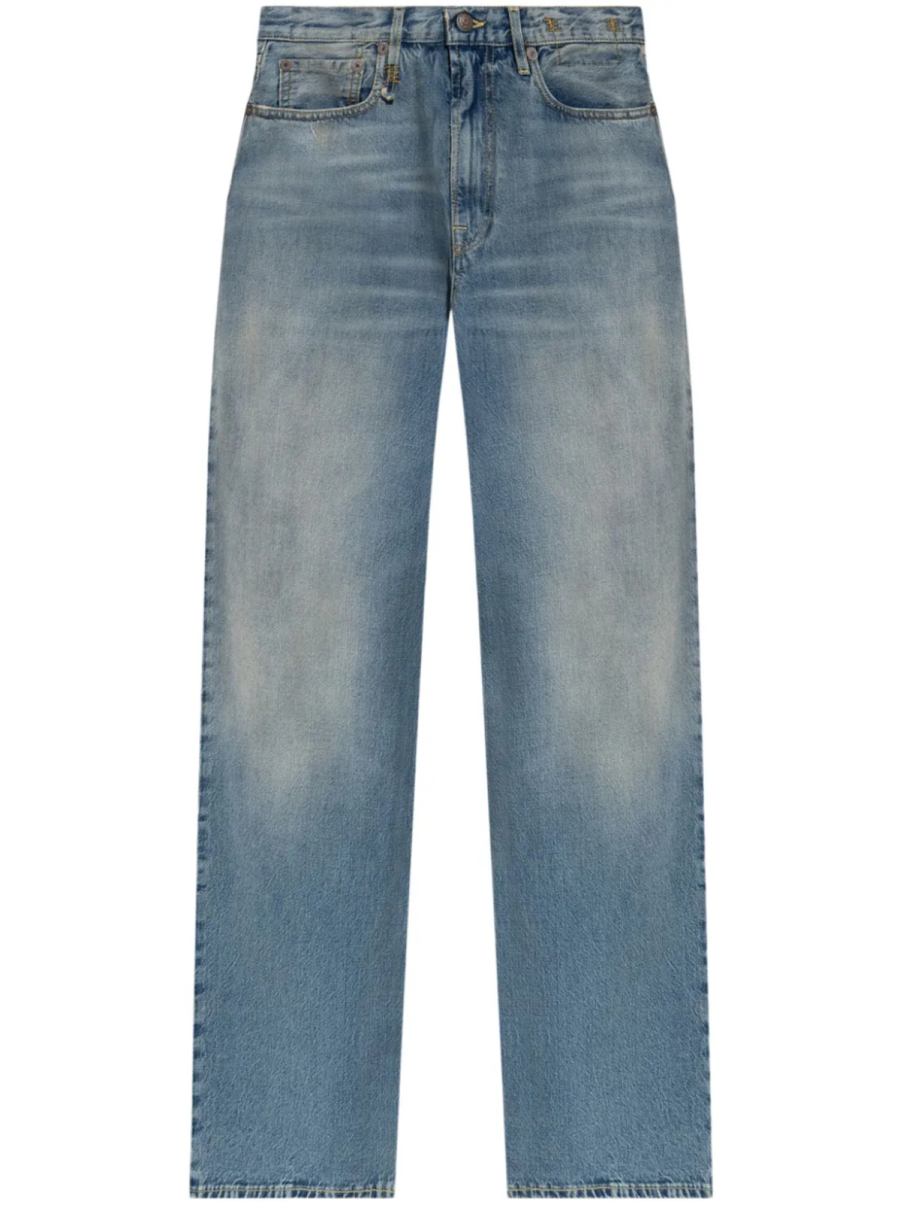 Джинсы R13 широкие с потертостями, синий
Джинсы R13 широкие с потертостями, синий