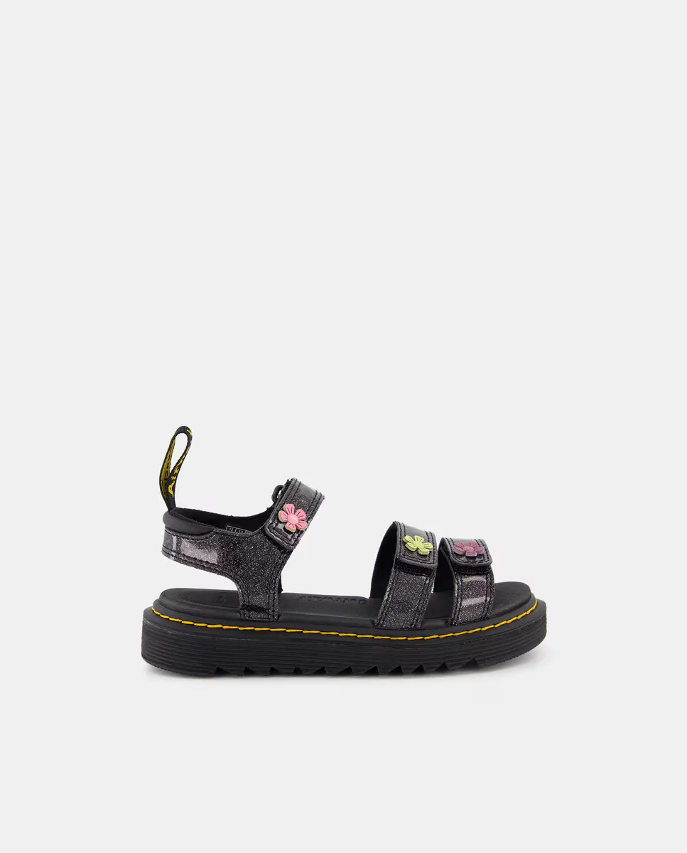 Открытые босоножки Klaire для девочек с блестящими цветочными мотивами Dr. Martens, черный
Открытые босоножки Klaire для девочек с блестящими цветочными мотивами Dr. Martens, черный