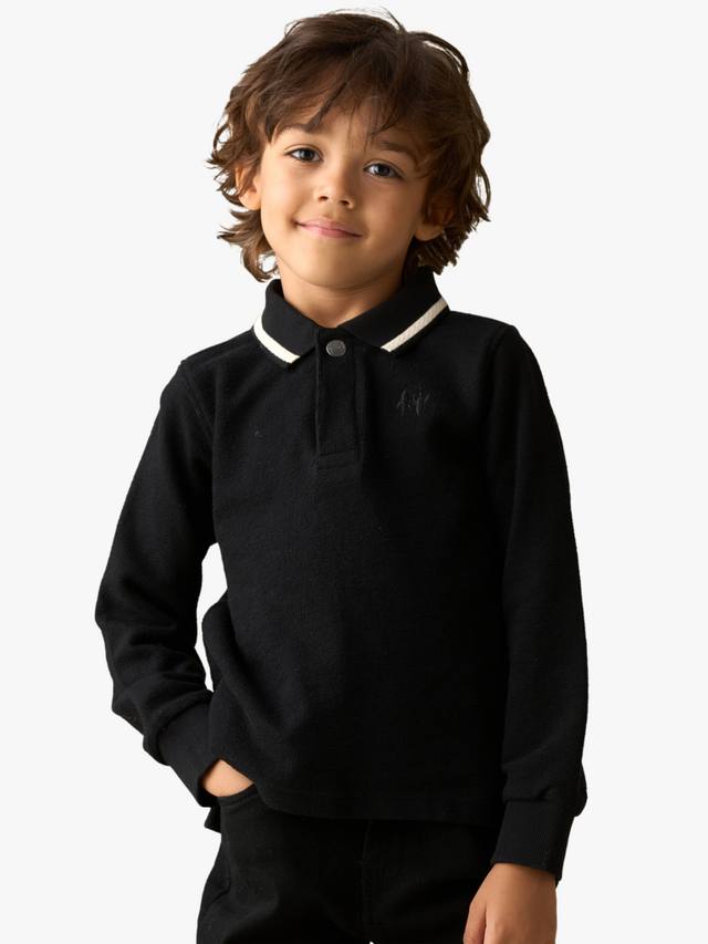 Детская поло с контрастными манжетами Angel & Rocket, Black
Детская поло с контрастными манжетами Angel & Rocket, Black