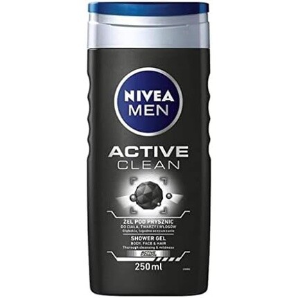 Гель для душа для мужчин Active Clean 250 мл, Nivea
Гель для душа для мужчин Active Clean 250 мл, Nivea