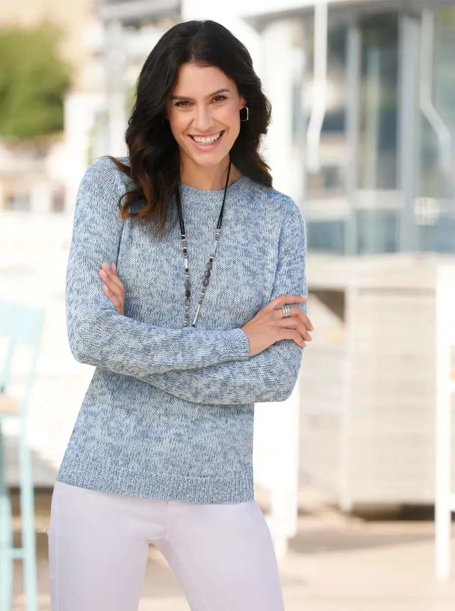 Вдохновение Вязаный свитер "Пуловер" Inspirationen, цвет Ecru-Jeansblau-Meliert
Вдохновение Вязаный свитер "Пуловер" Inspirationen, цвет Ecru-Jeansblau-Meliert