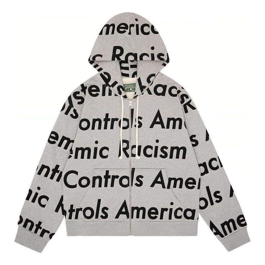 Худи Denim Tears x Arthur Jafa Systemic Racism Controls America Zip Up Hoodie 'Grey White', серый
Худи Denim Tears x Arthur Jafa Systemic Racism Controls America Zip Up Hoodie 'Grey White', серый