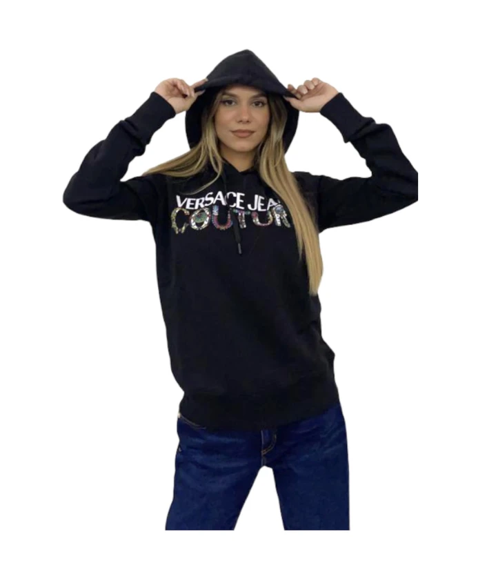 Тренировочная футболка, удобная и стильная толстовка для женщин. Versace Jeans Couture, черный
Тренировочная футболка, удобная и стильная толстовка для женщин. Versace Jeans Couture, черный